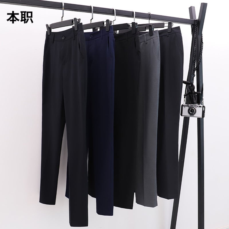 [Workplace Commuter Pants] Men'S And Women'S Anti-Wrinkle And Non-Ironing Pants Business Dress Pants Stretch Thin Straight Pants - Image 5