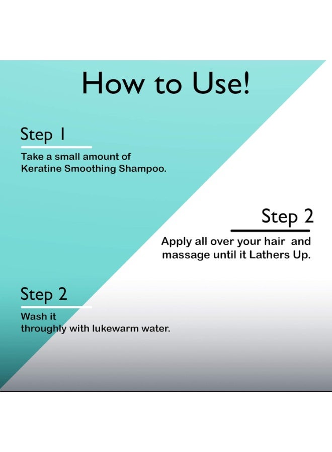 Keratine PROFESSIONAL Smoothenig Shampoo For Weak & Damaged Hair,1 Count - Image 4