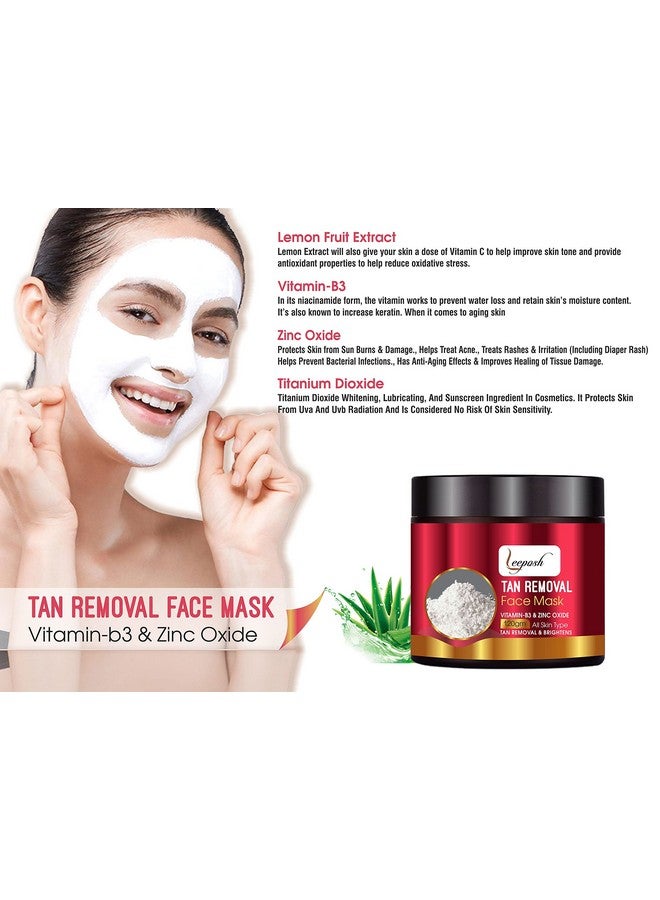 ليبوش قناع إزالة السمرة من الوجه بفيتامين سي وقشر الليمون والنياسيناميد لإزالة تصبغات الجلد والبقع - Image 2