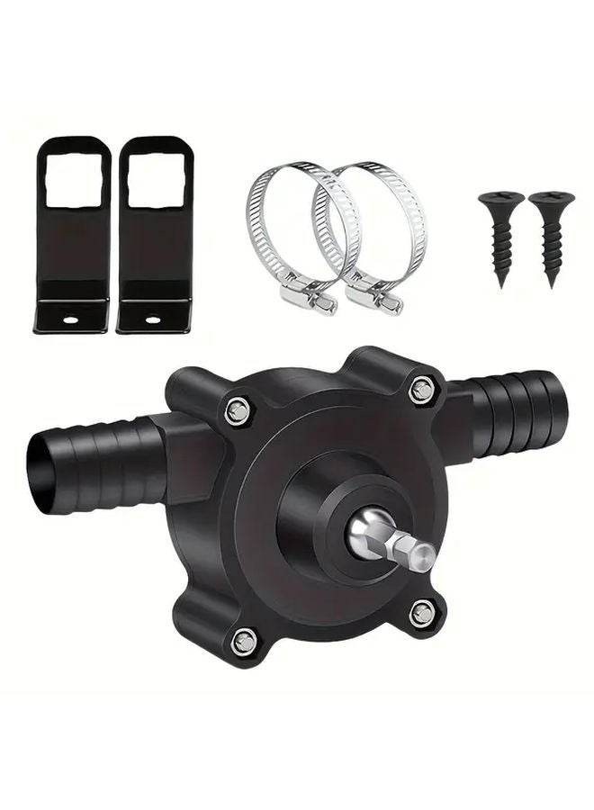 1 Set Self Priming Drill Pump For Water Transfer Heavy Duty Portable Electric - Image 2