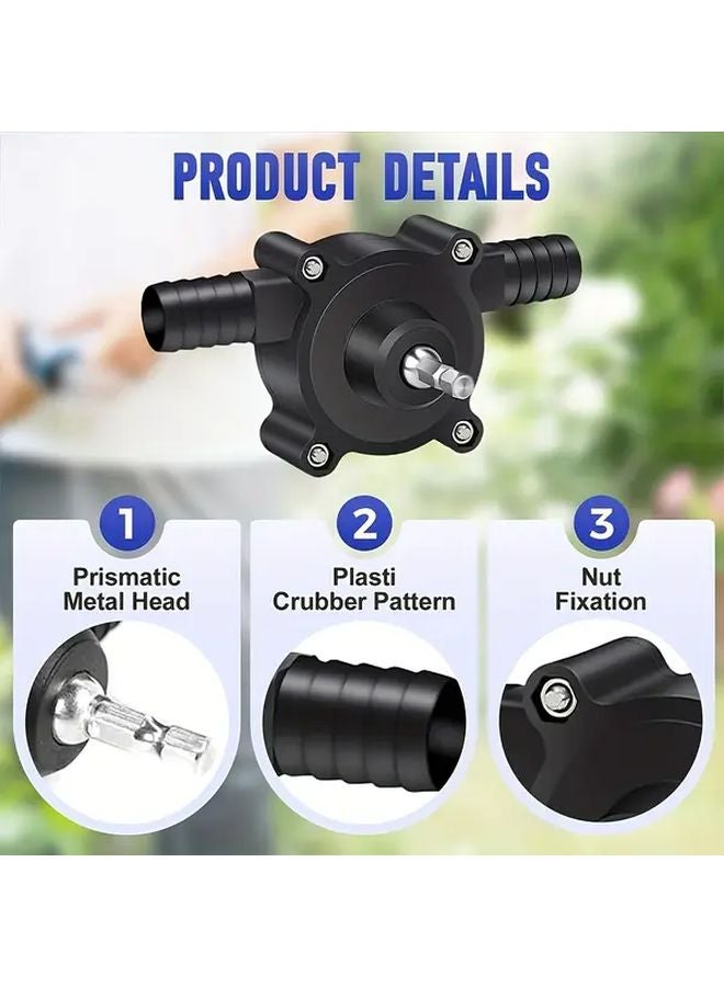 1 Set Self Priming Drill Pump For Water Transfer Heavy Duty Portable Electric - Image 3