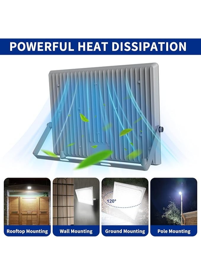 كشاف إضاءة LED خارجي 200 واط، مقاوم للماء IP65، 10000 لومن، ضوء أبيض - Image 3