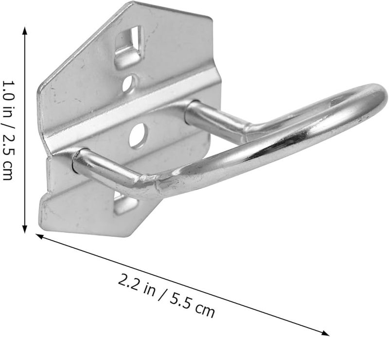 7Pcs Steel Tool Hanging Hook Set Wall Mounted Garage Workshop Organizer Rust Resistant - Image 5