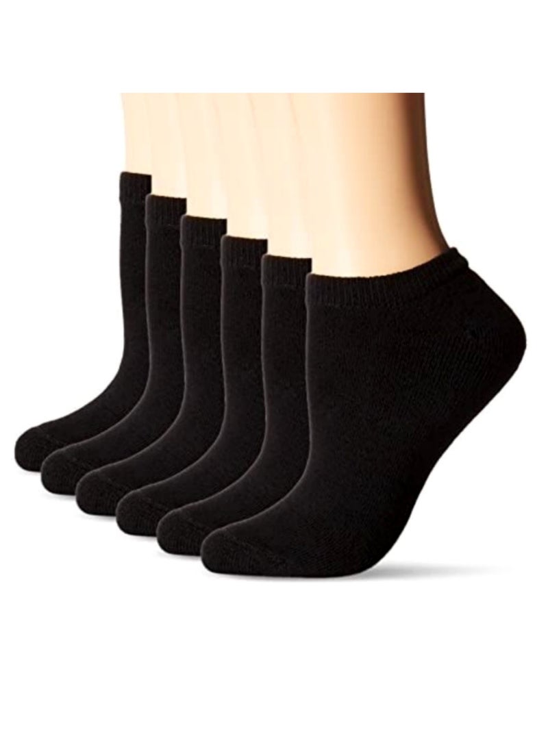 مجموعة من ست ازواج من جوارب كاجوال خليط قطني قصيرة