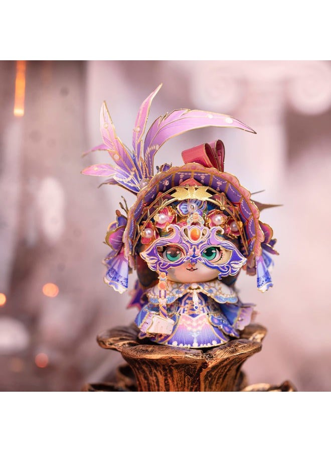 Mu 3D Metal Puzzle for Adult Juliet Masque Cat,Mask Model Kits Miniature Building, Brain Teaser Love Gift Home Decor - Image 4