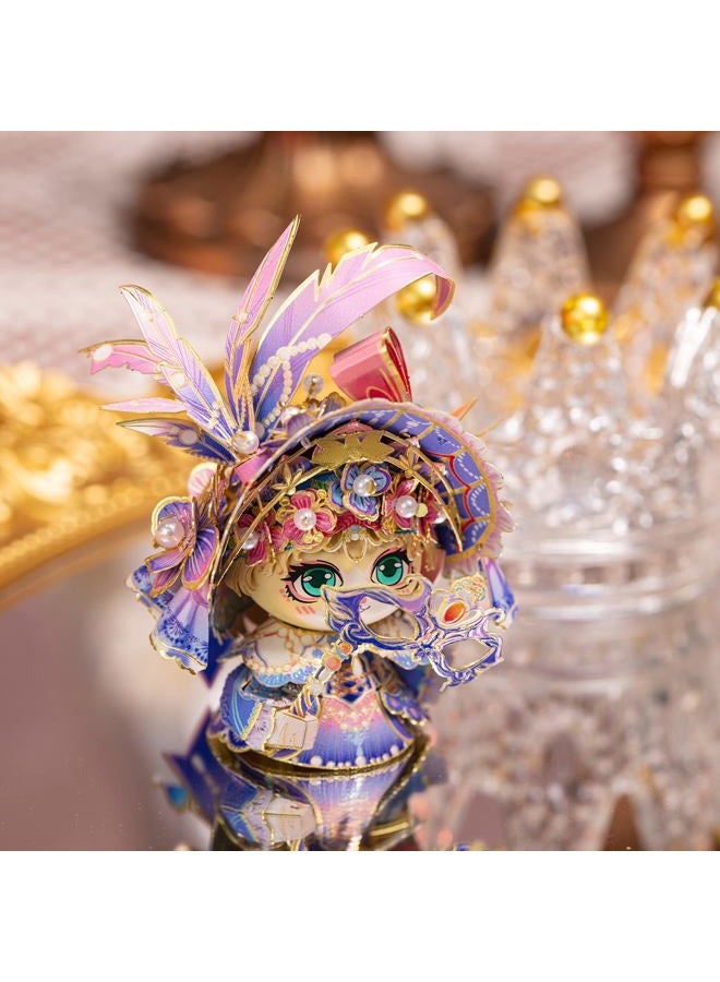 Mu 3D Metal Puzzle for Adult Juliet Masque Cat,Mask Model Kits Miniature Building, Brain Teaser Love Gift Home Decor - Image 3