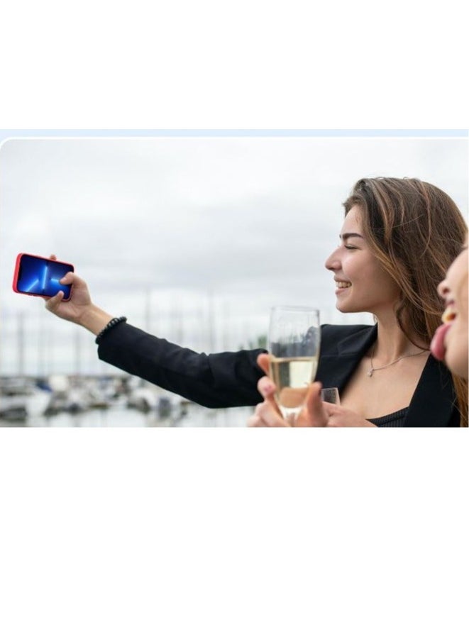 جراب مغناطيسي لهاتف iPhone 14 pro max، متوافق مع الشحن اللاسلكي [ملمس حريري] [ظهر غير لامع من البولي كربونات] جراب هاتف نحيف مقاوم للصدمات من مادة TPU - أحمر