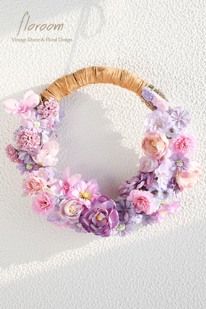 Floroom Mini Artificial Flower Heads Lavender & Purple Fake Peony Daisy Rose Multicolor Small Faux Silk Flower Heads for Cake Craft Garland Wedding Party Graduation Cap DIY Home Decoration, 0.8"-3.6" - Image 4