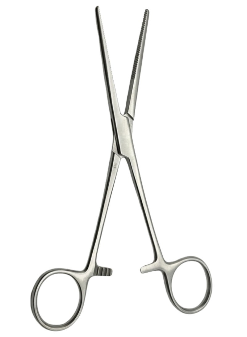 تنم ملقط جراحي مستقيم من الفولاذ المقاوم للصدأ – أداة طبية للإسعافات الأولية والتضميد والاستخدام السريري - Image 2