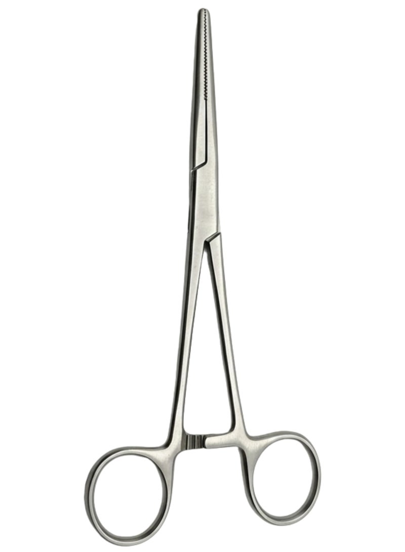 تنم ملقط جراحي مستقيم من الفولاذ المقاوم للصدأ – أداة طبية للإسعافات الأولية والتضميد والاستخدام السريري - Image 3