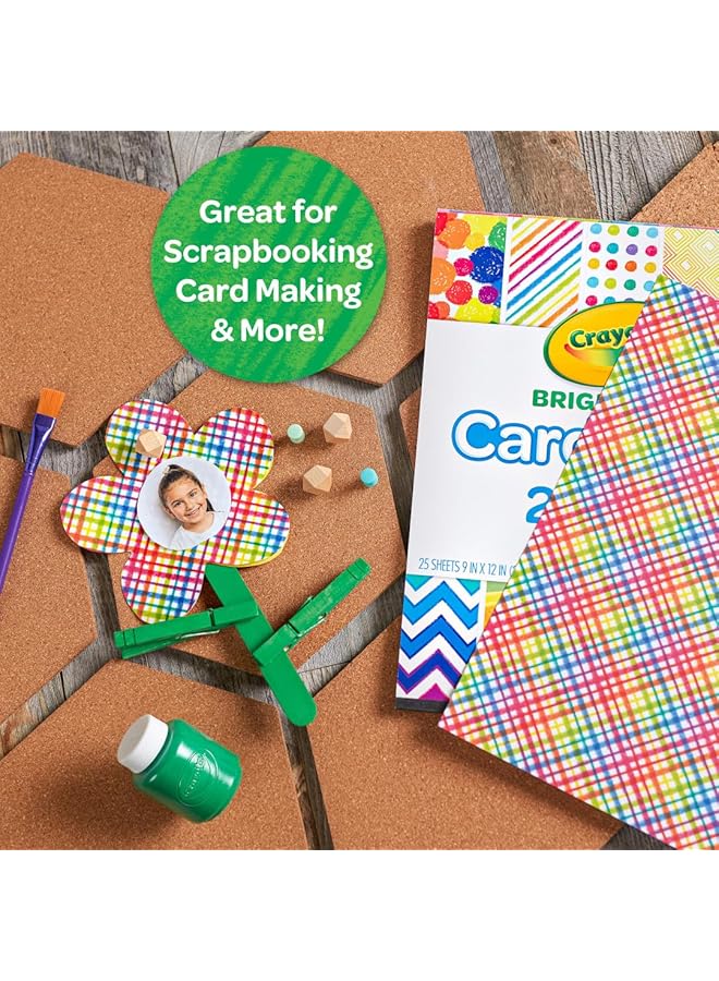 كرايولا ورق مقوى برايت بوب!، 25 قطعة - Image 4