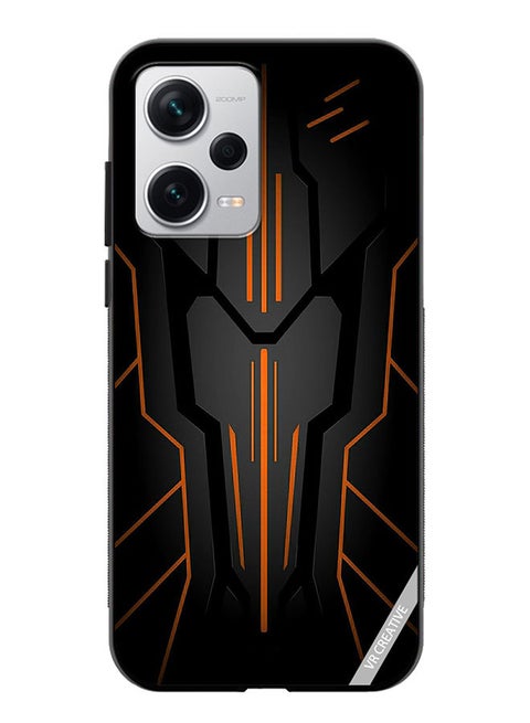 Protective Case Cover For Xiaomi Redmi Note 12 Pro Plus Black Sark Design Multicolour