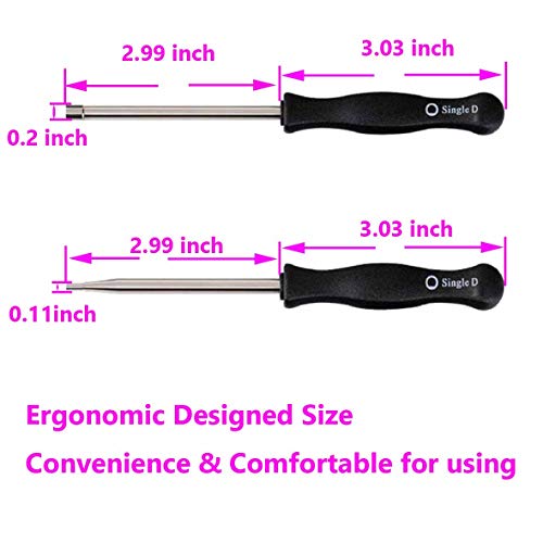 FYSHIQING 11 Pcs Carburetor Adjustment Tool Screwdriver Kit for Common 2 Cycle Carburator Adjusting Small Engine Carb Tune up Adjusting Tool, Carburetor Adjuster Tool - Carb Tool Kit (band black Tool bag) - Image 2