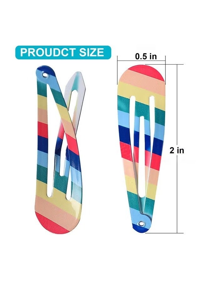 10 pairs Unicorn Hair Clips Hair Pin, Metal Snap Barrettes, Toddler Girls Hair Accessories, Kids Hair Clips for Styling Party Favors (Colorful) - Image 2