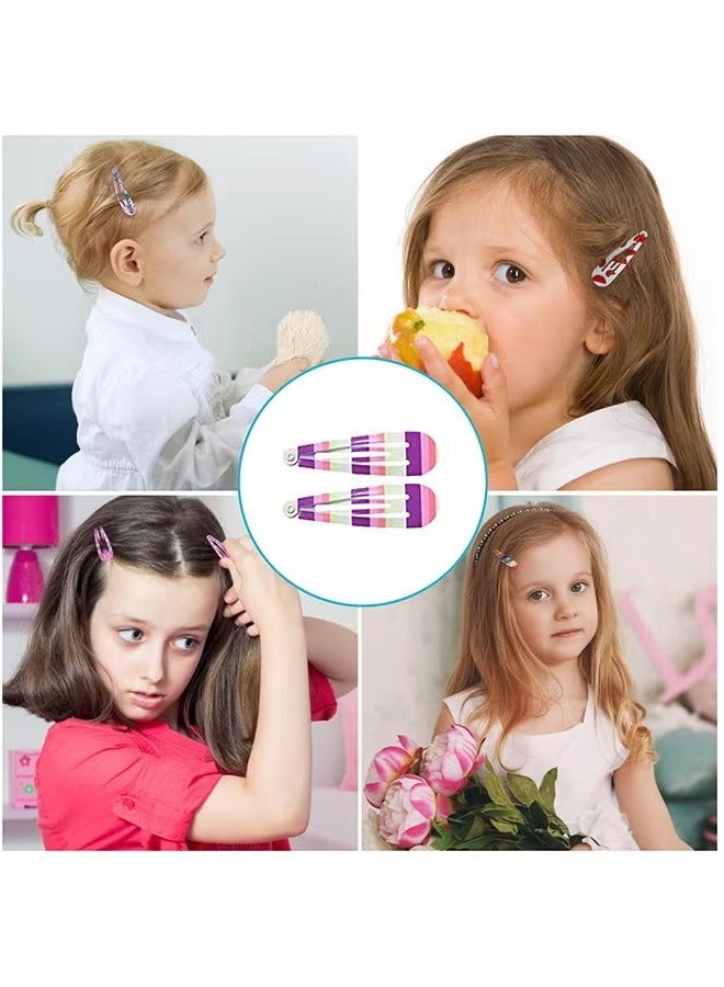 10 pairs Unicorn Hair Clips Hair Pin, Metal Snap Barrettes, Toddler Girls Hair Accessories, Kids Hair Clips for Styling Party Favors (Colorful) - Image 3