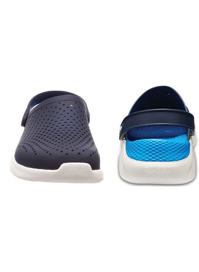 Zerol Clogs for Men || Extra Soft Comfortable Clogs || Flip Flop || Slippers || Clog clog02 NblueRblue8 UK/India (42 EU) - Image 4