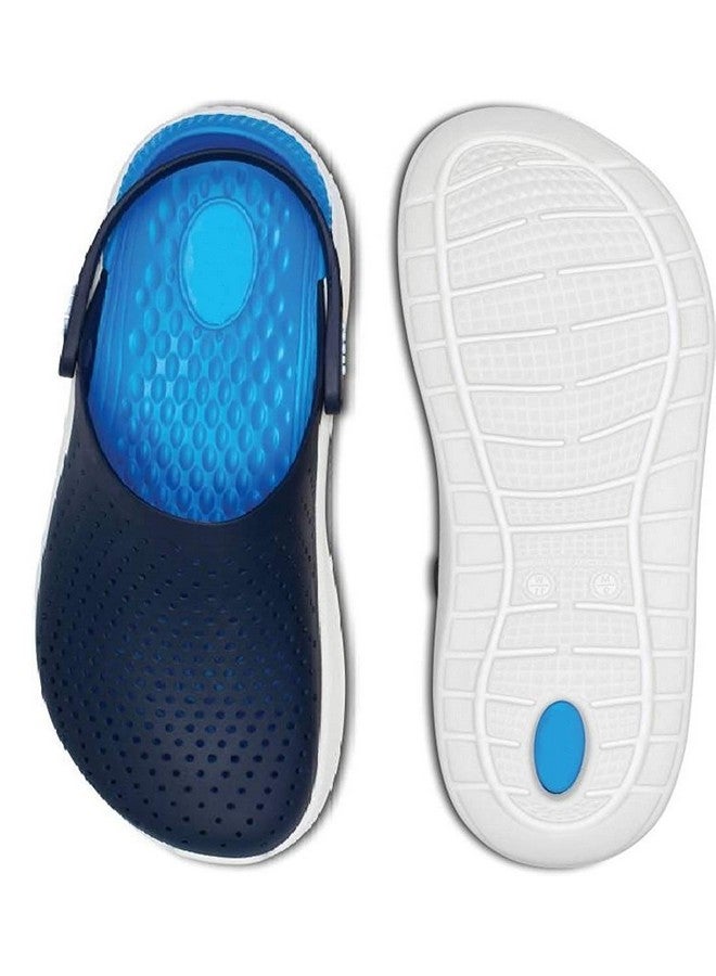 Zerol Clogs for Men || Extra Soft Comfortable Clogs || Flip Flop || Slippers || Clog clog02 NblueRblue8 UK/India (42 EU) - Image 3