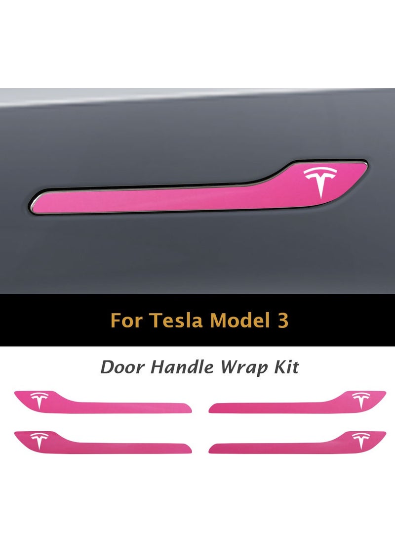 IPG - Tesla Model 3 - Specially Cut Tesla Logo Door Handle Sticker Set for Model Y (Set of 4) - Image 1