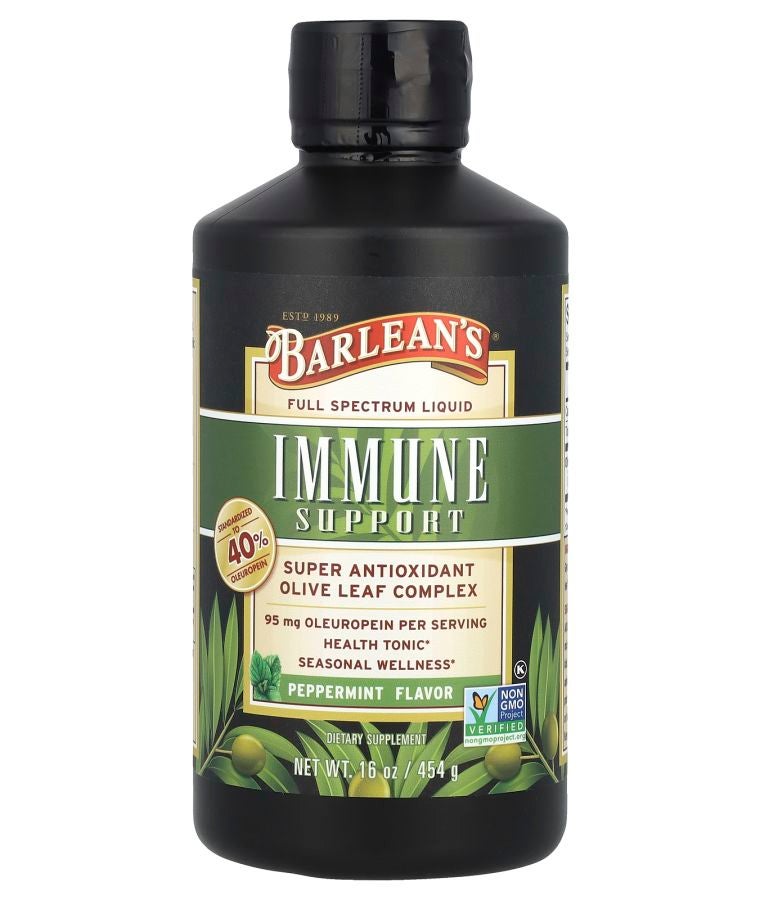 BARLEAN'S Olive Leaf Complex Peppermint 95 mg 16 oz (454 g)
