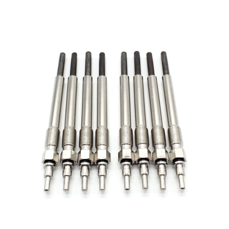 Glow Plug Set of 8 Dual Coil Replacement for Ford 7.3L Super Duty Powerstroke Turbo Diesel 1994-2003 - Image 1