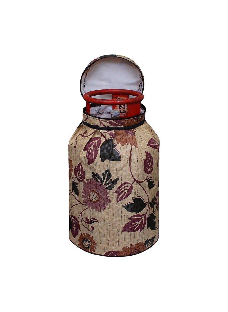 Lithara Lithara Printed PVC LPG Gas Cylinder Cover Washable Dustproof Size 25 x 21 Inches Multicolor CYSA03  - Image 1