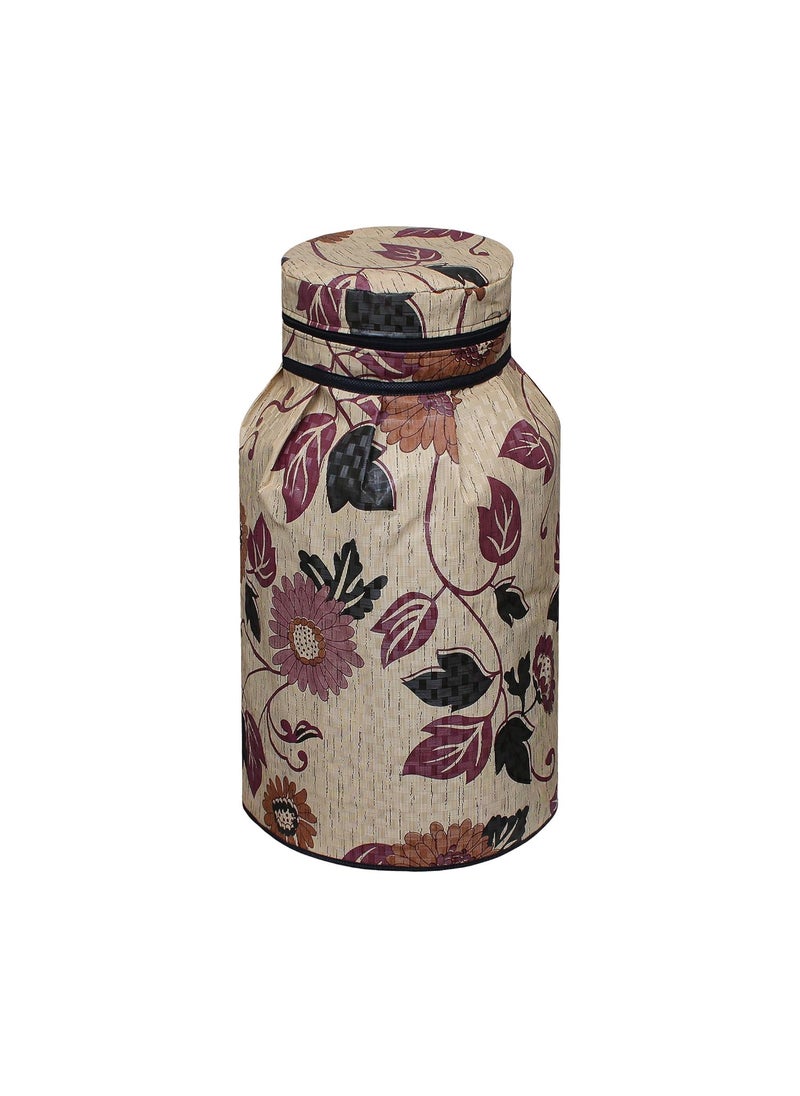 Lithara Lithara Printed PVC LPG Gas Cylinder Cover Washable Dustproof Size 25 x 21 Inches Multicolor CYSA03  - Image 5