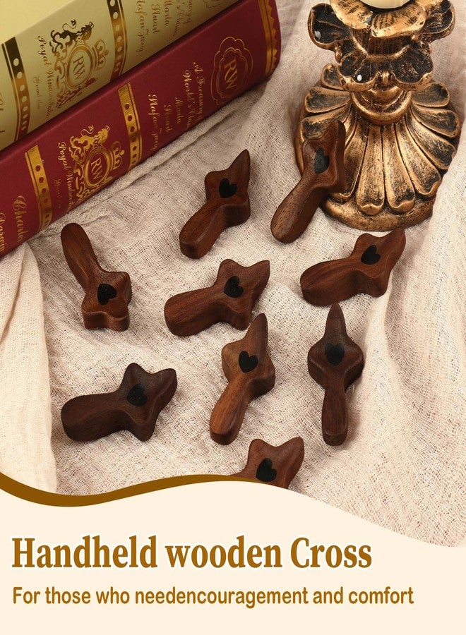 wellhouse Cross My Heart/Encouragement Gift Wooden Pocket Stress Fidget Cross Wood Christian Religious Gift - Image 5