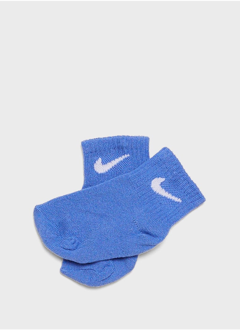 Nike - 6 Pack Infant Swoosh Ankle Socks - Image 1