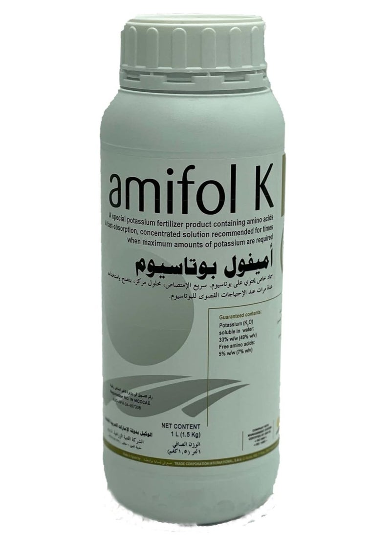 Generic Tradecorp Amifol K | High Concentration of Liquid Potassium Fertilizer Containing Amino Acid | 1 L | 100% Soluble 100% Plant Safe 100% Reliable  - Image 2