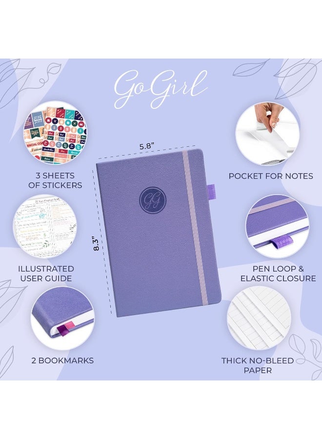 GoGirl GoGirl Budget Planner – Monthly Financial Planner Organizer Budget Book. Expense Tracker Notebook Journal to Control Your Money. Undated – Start Any Time, A5 Size, Lasts 1 Year – Lavender  - Image 2