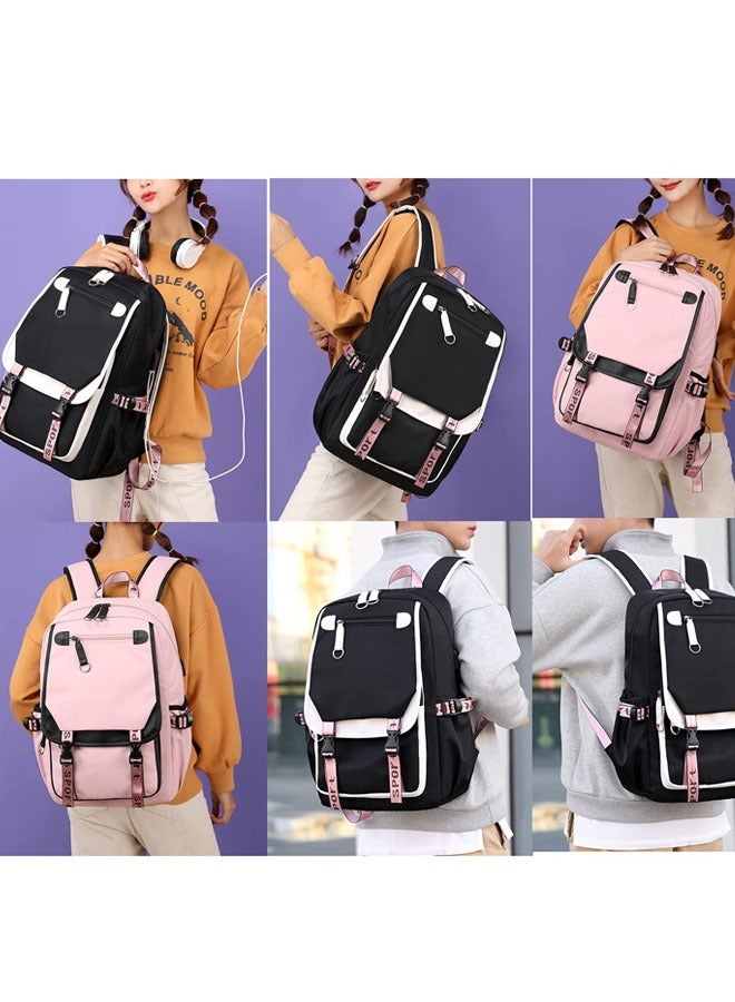 Simple Multi-layer High School Students Shoulder Backpack Schoolbag - Image 2