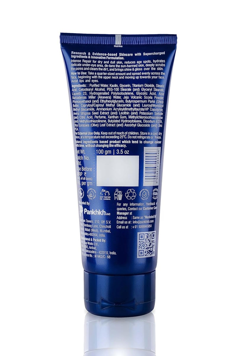 BRAVADO Hydra Glow Face Pack Deep Cleansing Kaolin Mask for Glowing Skin Hydrates Repairs Detans Reduces Dark Spots for All Skin Types 100g - Image 2