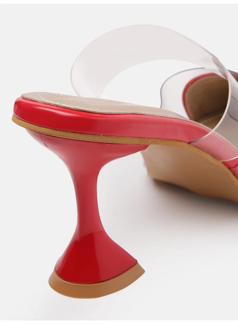 ZORIWORLD Red Amor Red Heart Heels for Women - High Heels, 3 Inch for Women | Best Price UAE