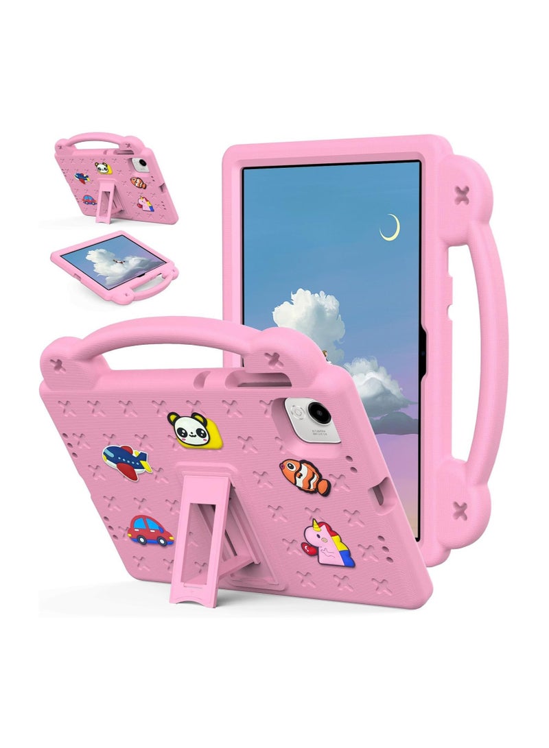 VKL Shockproof Case Compatible with Honor Pad X9a 11.5 Inch (2025), Lightweight EVA Kids Friendly Shockproof Protective Cover with Invisible Bracket and Handle (Pink) - Image 1