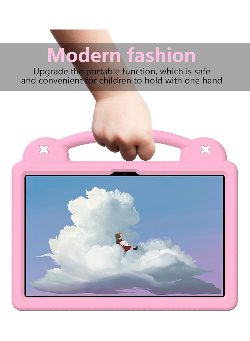 VKL Shockproof Case Compatible with Honor Pad X9a 11.5 Inch (2025), Lightweight EVA Kids Friendly Shockproof Protective Cover with Invisible Bracket and Handle (Pink) - Image 2