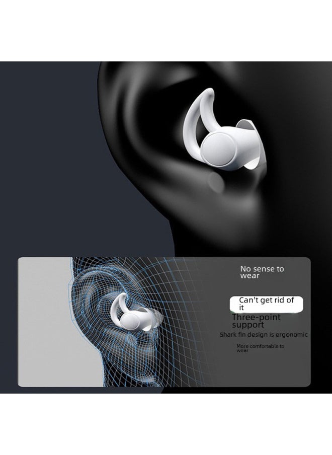 Generic - Silicone Soundproof Earplugs Anti-noise Sleep Industrial Protection Swimming Waterproof Student Dormitory Special Mute Artifact-Color:Athens Black/Pair (Transparent Small Box) - Image 1