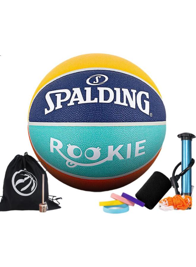 SPALDING كرة سلة تدريبية للأطفال والشباب حجم 5 PU 77-401Y5 - Image 1