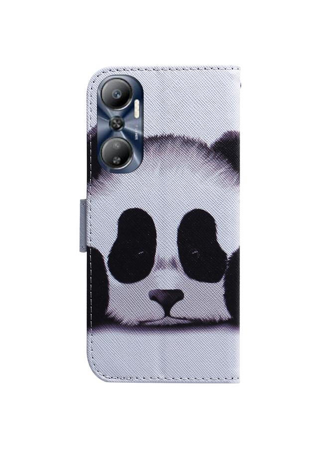 اس-توب جراب هاتف Infinix Hot 20 المصنوع من الجلد بتصميم رسومات ملونة - Image 3