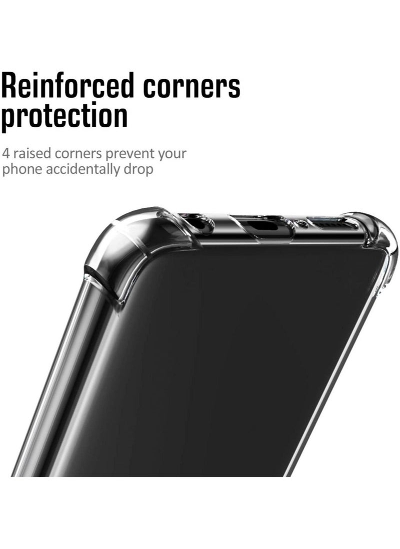 Raxoom Samsung Galaxy A30S Case Cover Protective Shock Absorption Bumper soft Transparent Case (Clear) - Image 3