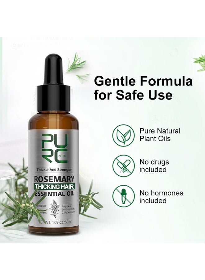 PURC Rosemary Hair Care Oil Peppermint Ginger Hair Care Scalp Care Oil 50ML - Image 4