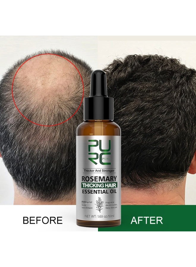 PURC Rosemary Hair Care Oil Peppermint Ginger Hair Care Scalp Care Oil 50ML - Image 1