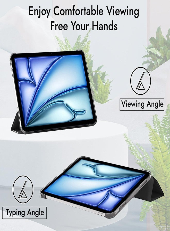 Robustrion Cover for iPad Air 11 inch Cover M4 / M3 / M2 / Air 4th 5th Gen Generation with Translucent Back for iPad Air 11" M4 M3 M2 /Air 4 5 10.9" - Black - Image 4