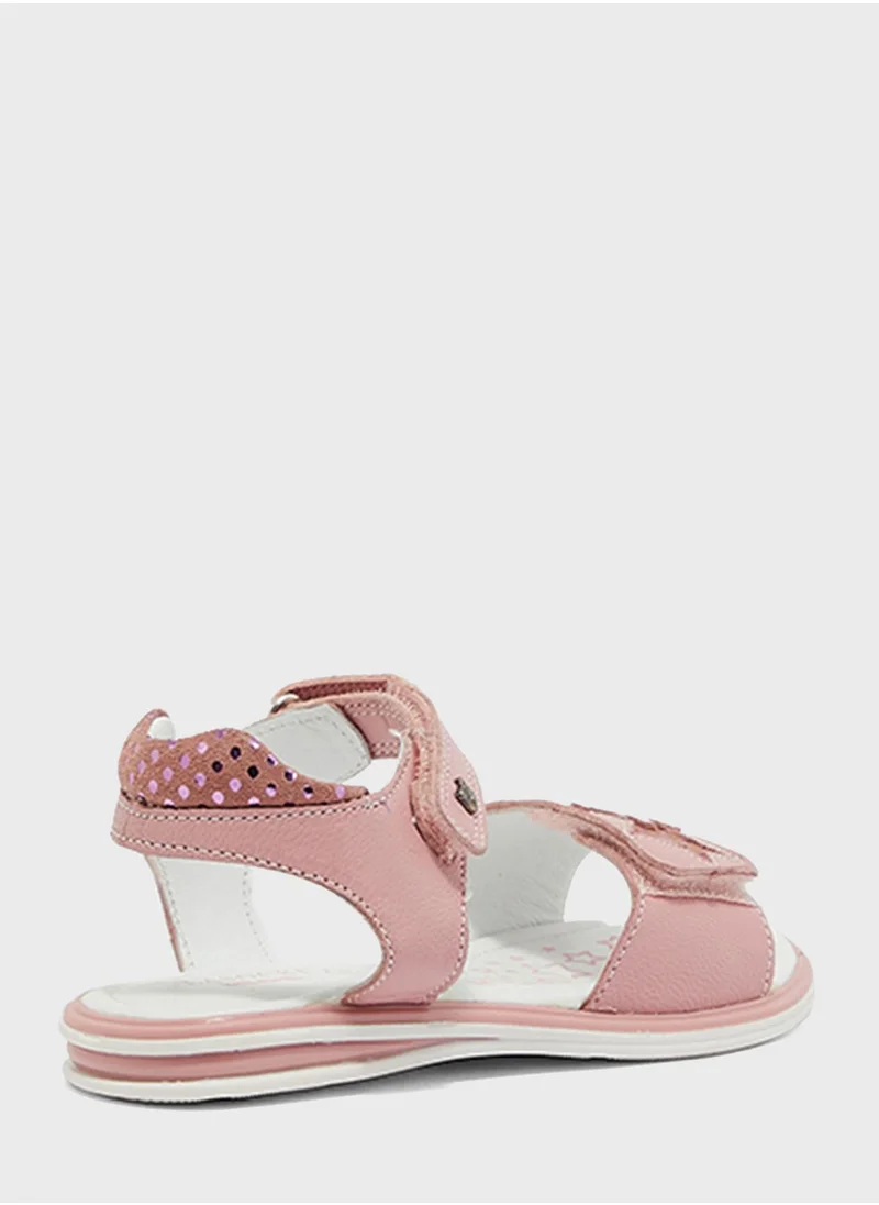 CCC Kids Star Detail Velcro Sandals