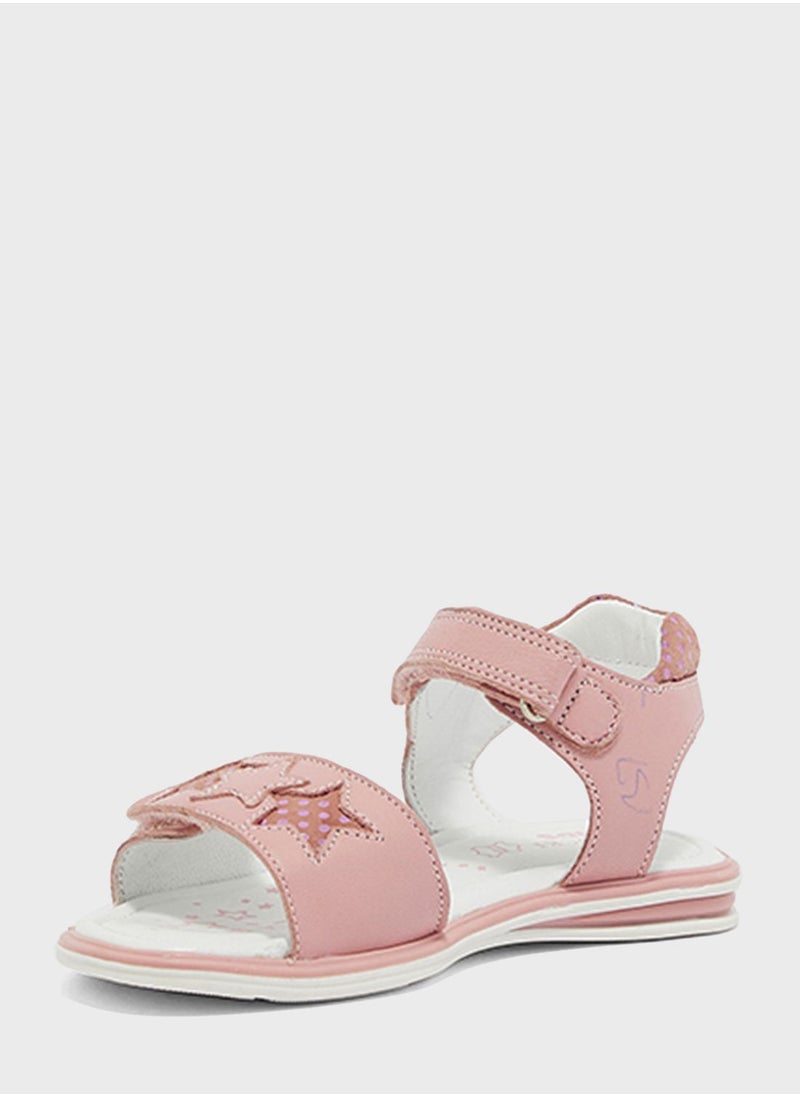CCC Kids Star Detail Velcro Sandals  - Image 2