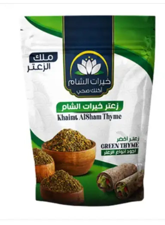 زعتر أخضر بريميوم خيارات الشام - خلطة زعتر شامية أصيلة بالسمسم المحمحص - عبوة 400 جرام - Image 1