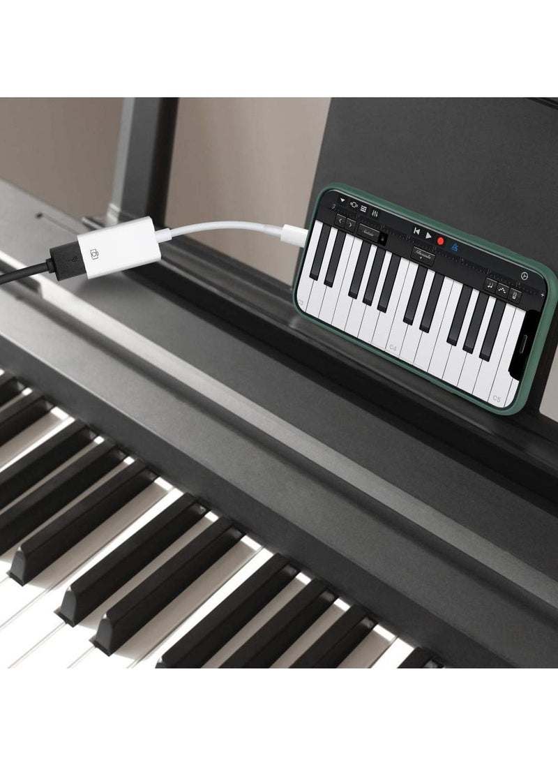 Lightning Female USB OTG Cable Adapter for iPhone, iPad Models, Camera, Card Reader, USB Flash Drive, MIDI Keyboard