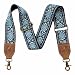Nefelibata Purse Strap 2 Cowhide Head Wide Shoulder Strap Adjustable ReplacementRetro Jacquard Embroidery Multipattern Crossbody Bag Straps for HandbagCrossbody BagsShoulder BagsPurple Flower - Image 2