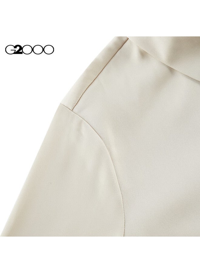 G2000 Smooth Cotton/Linen Blend Women'S Spring/Summer Casual Shirt In Linen Color, Size 36 - Image 4