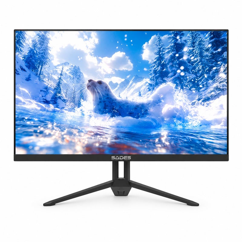 SADES SD-Seal 22-Inch FHD VA Gaming Monitor, 144Hz, 1ms MPRT, Adaptive Sync, HDR, HDMI 2.1, DisplayPort 1.4, Built-in Speakers - Black