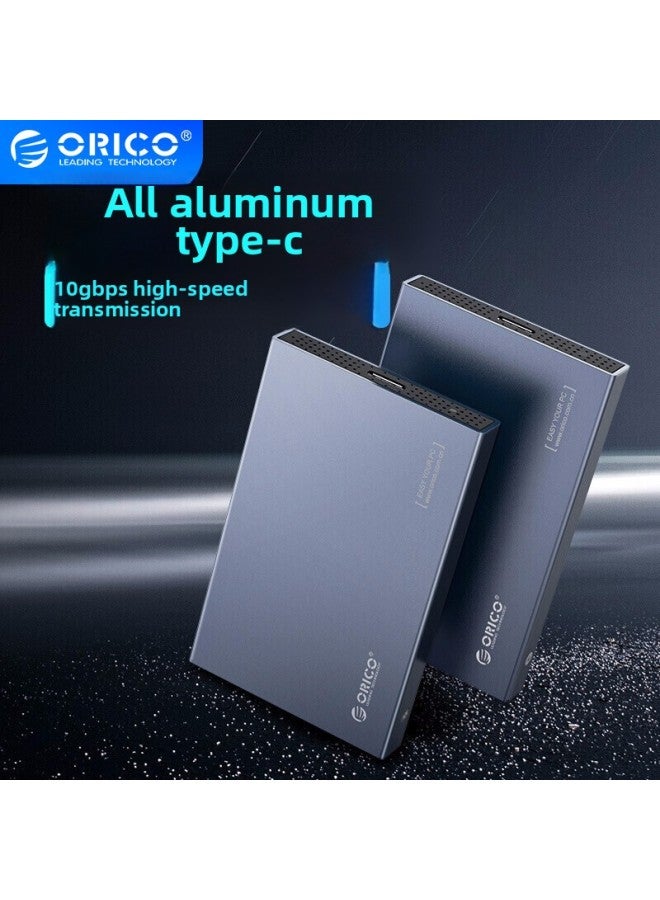 Orico Mobile Hard Disk Box 2.5-inch SATA Laptop External Shell Solid State Mechanical SSD-Color:2518C3/Type-C